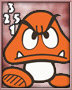 Red Goomba Triple Triad Card from Nintendo Deck